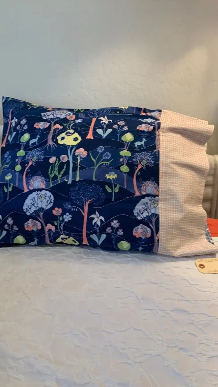 Handmade Standard Pillowcase, Central Park Night Design, Animals and Trees